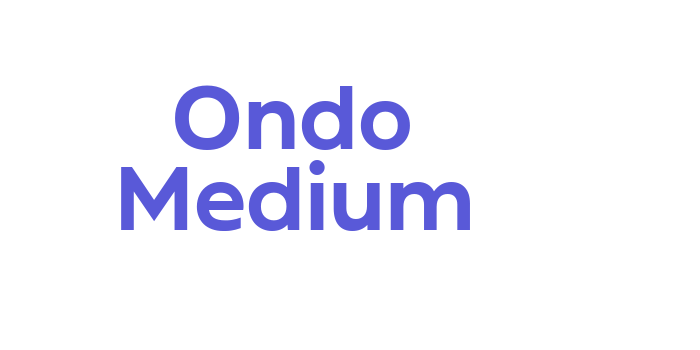 Ondo Medium Font Download