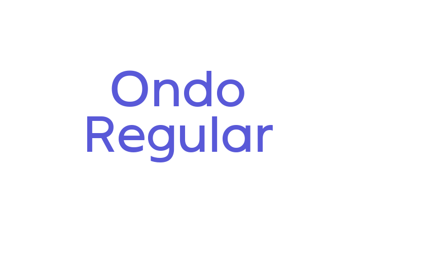 Ondo Regular Font