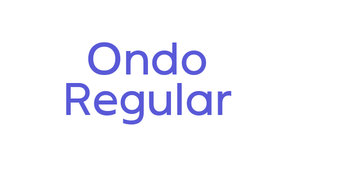 Ondo Regular Font Download