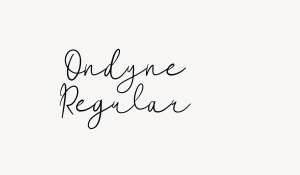 Ondyne Regular Font