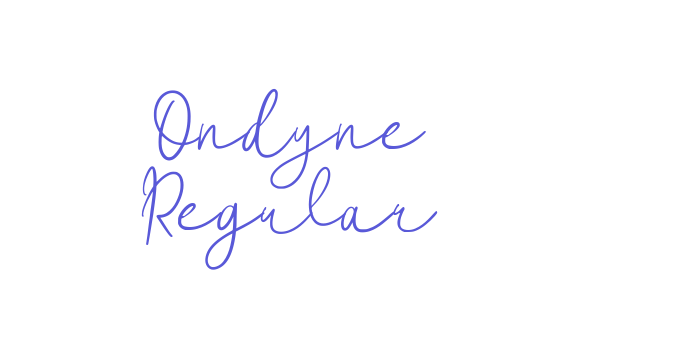 Ondyne Regular Font Download