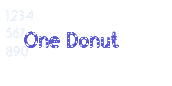 One Donut font free