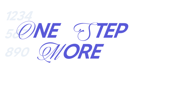 One Step More font free