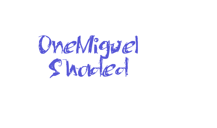 OneMiguel Shaded Font