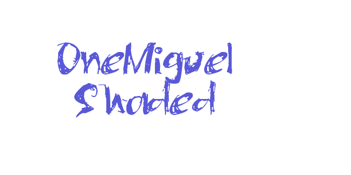 OneMiguel Shaded Font Download