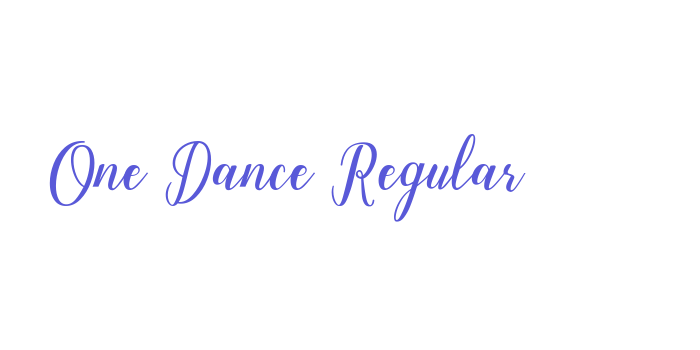 Download One Dance Regular Font