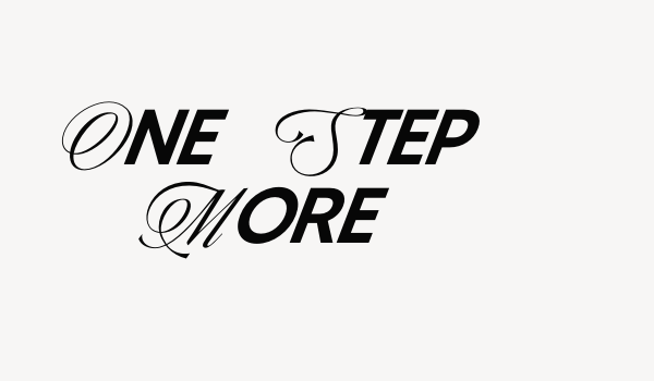 One Step More Font