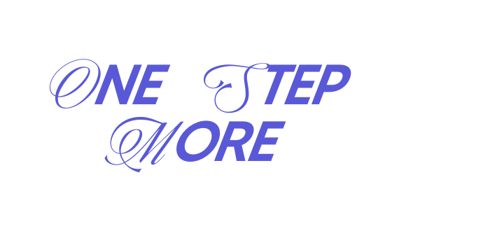 One Step More Font Download