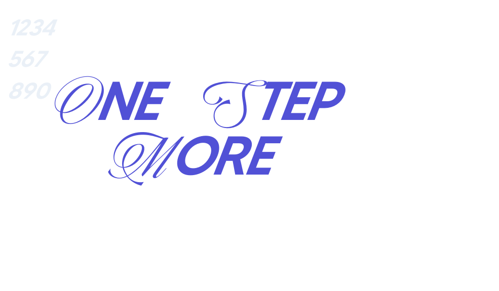 One Step More-font-download