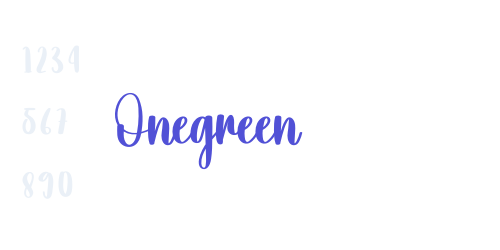 Onegreen-font-download