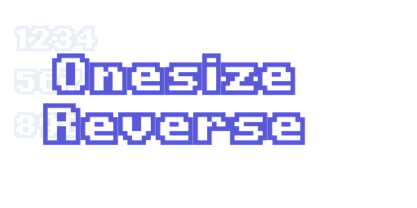 Onesize Reverse font