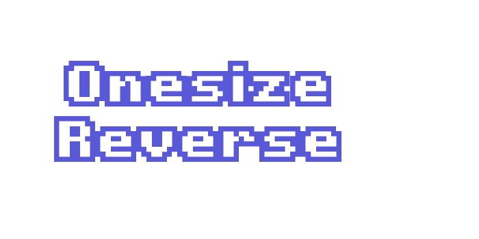 Onesize Reverse Font Download