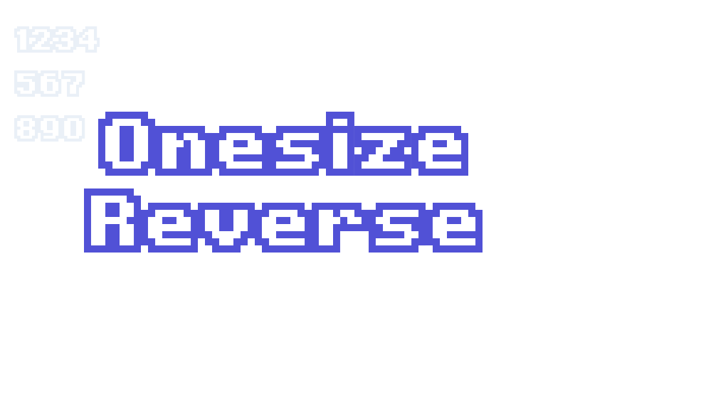 Onesize Reverse-font-download