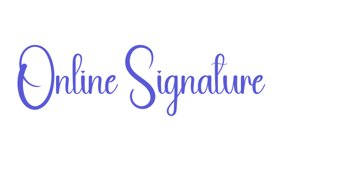 Online Signature Font Download