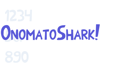 OnomatoShark! Font Download