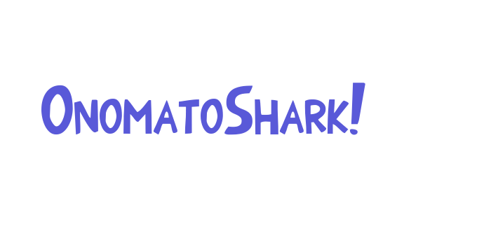 OnomatoShark! Font