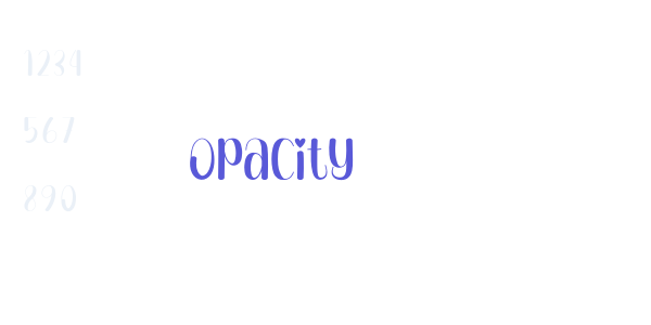 Opacity font free