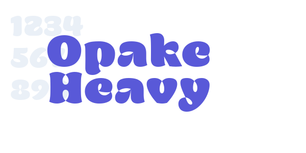 Opake Heavy font