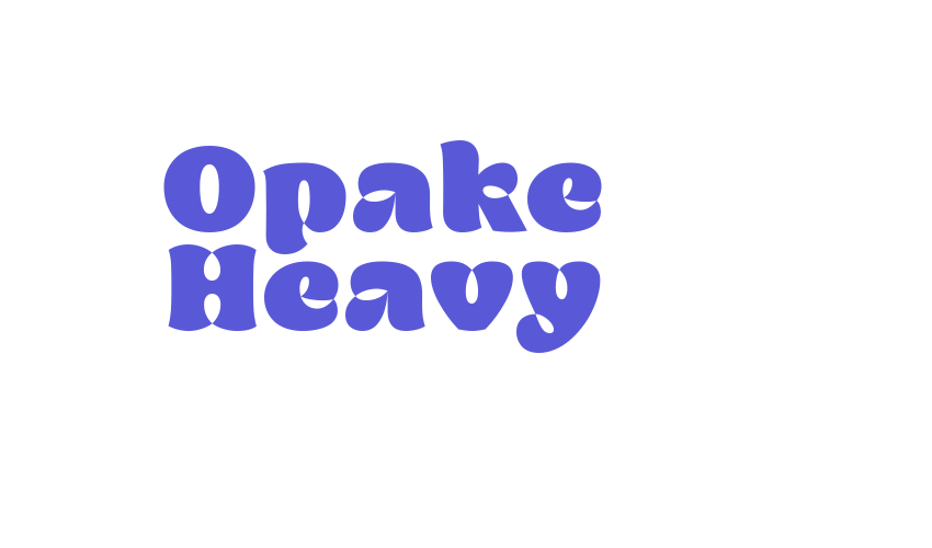 Opake Heavy Font Download