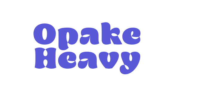 Opake Heavy Font Download