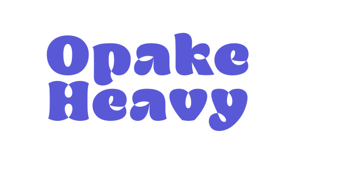 Opake Heavy Font