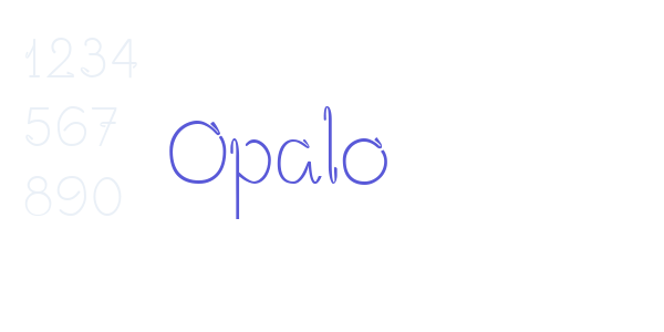 Opalo font