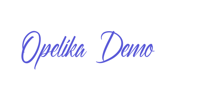 Opelika Demo Font Download