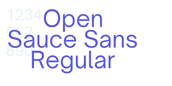 Open Sauce Sans Regular font free