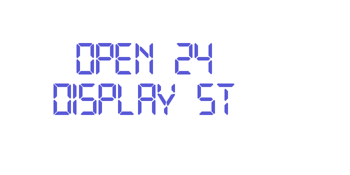 Open 24 Display St Font Download