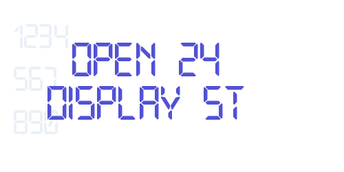 Open 24 Display St-font-download