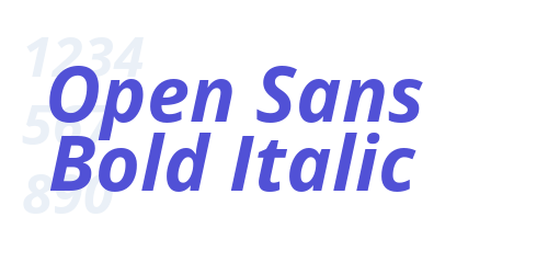 Open Sans Bold Italic-font-download