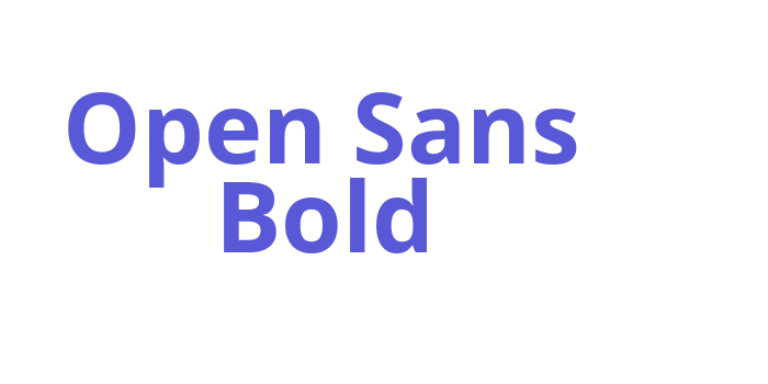 Open Sans Bold Font Download