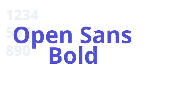 Open Sans Bold font download