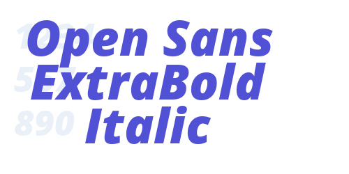 Open Sans ExtraBold Italic-font-download