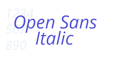 Open Sans Italic-font-download