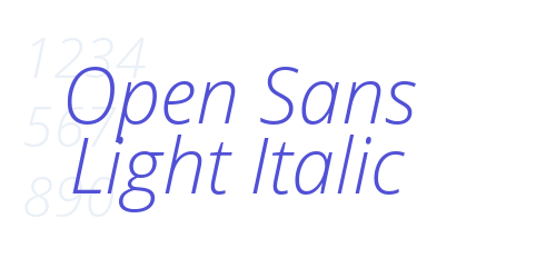 Open Sans Light Italic-font-download
