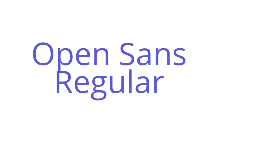 Open Sans Regular Font Download