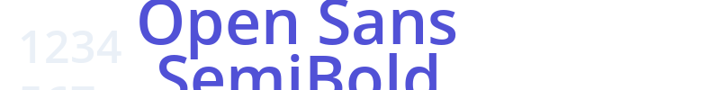 Open Sans SemiBold-font