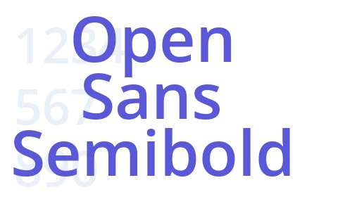 Open Sans Semibold Font Download