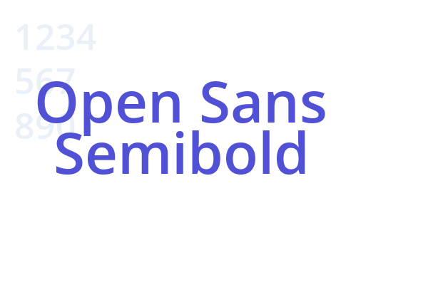 Open Sans Semibold