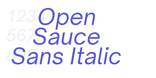 Open Sauce Sans Italic