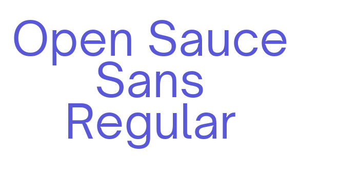 Open Sauce Sans Regular Font Download