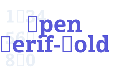 Open Serif-Bold Font Download