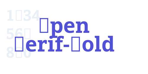 Open Serif-Bold-font-download