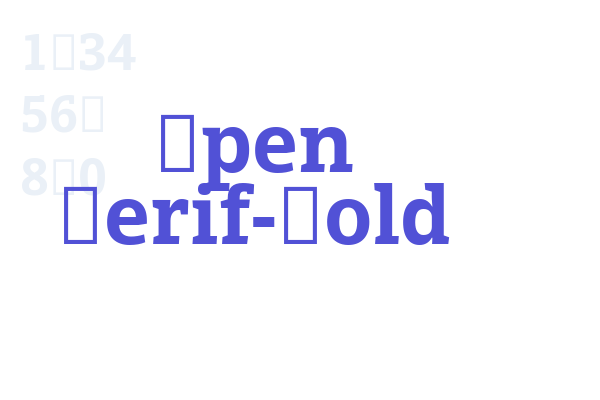 Open Serif-Bold