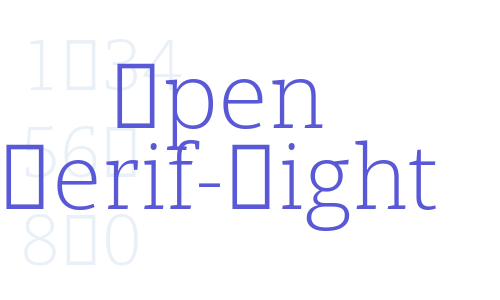 Open Serif-Light Font Download