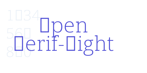 Open Serif-Light-font-download