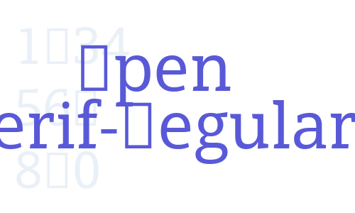 Open Serif-Regular Font Download