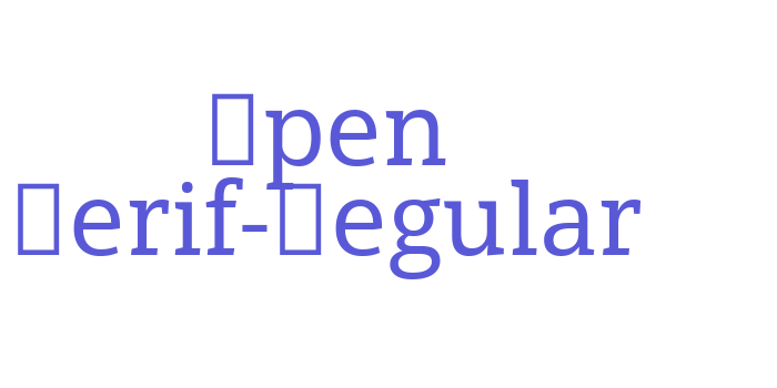 Open Serif-Regular Font Download