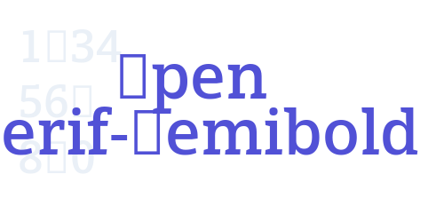 Open Serif-Semibold-font-download